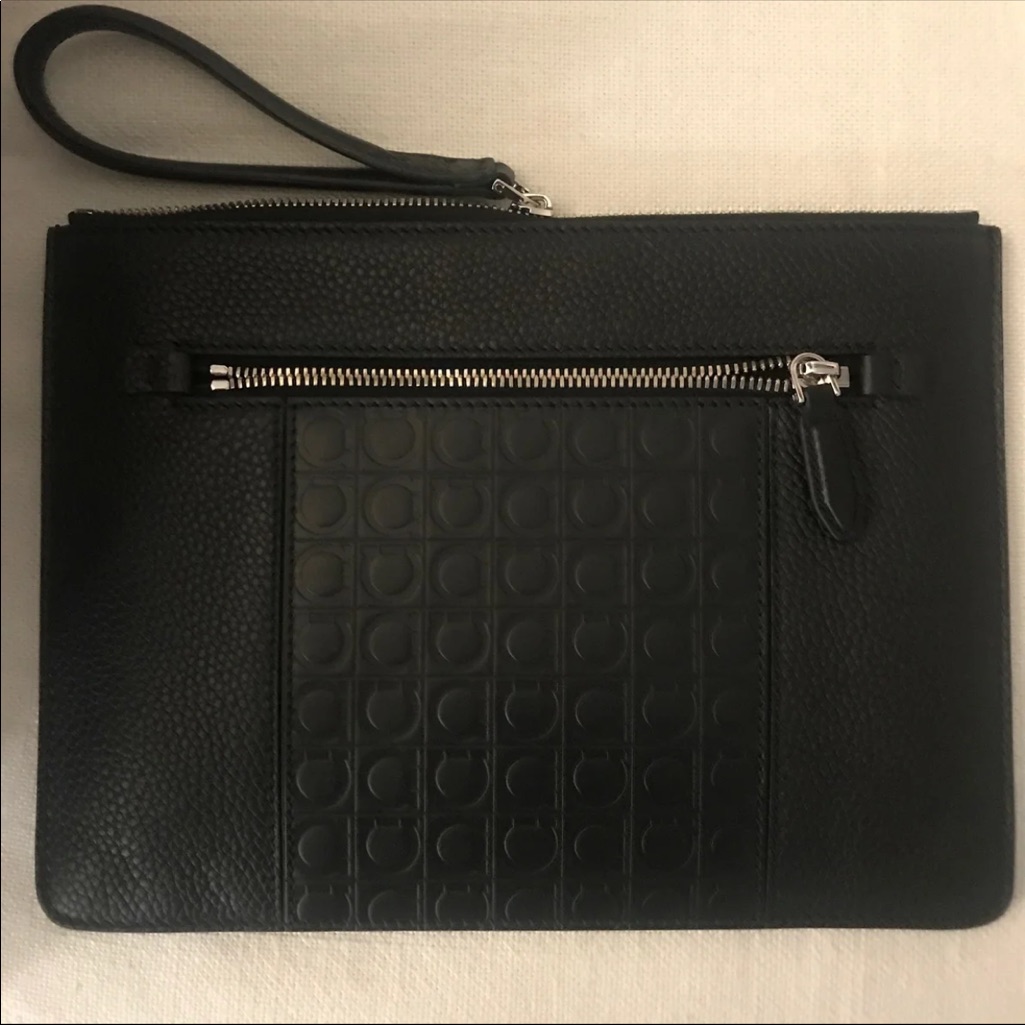 New Ferragamo Travel Case Pouch Unisex